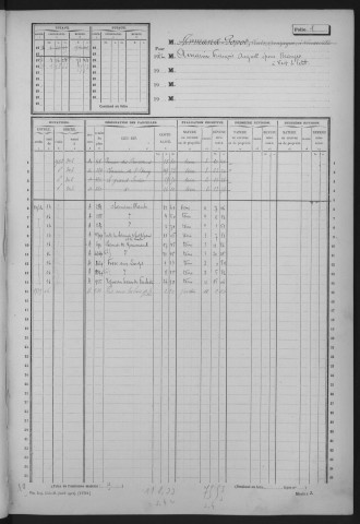VERT-LE-PETIT. - Matrice des propriétés non bâties : folios 1 à 400 [cadastre rénové en 1945]. 