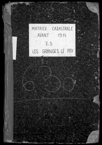 GRANGES-LE-ROI (LES). - Etat de sections [cadastre rénové en 1942]. 