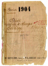 N° 61 - Cahier des charges relatif à la vente de 614.055 m2 de bois appelé le Bois du Pileu, communes de PALAISEAU et d'IGNY, fait par Eugène SCHILDGE, négociant demeurant à PARIS, rue Sainte-Croix-de-la-Bretonnerie, pour y construire un lotissement qui s'appellera Les Fraisettes (un plan couleur des lots A à Z dressé par P. FOUQUART, ingénieur-géomètre à PARIS, octobre 1903, ech. 1/2000e) (11 février 1904).