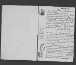 ANGERVILLE. Décès : registre d'état civil (1816-1830). 