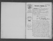 DOMMERVILLE, paroisse Saint-Germain. - Registres paroissiaux : naissances, mariages, décès [1863-1892] [documents originaux conservés aux Archives municipales de Dommerville]. 