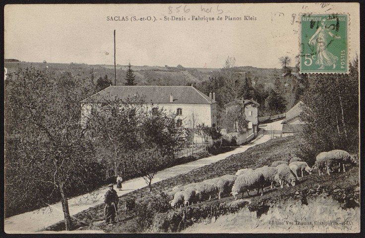 SACLAS.- Saint-Denis. Fabrique de pianos Kleis [1907-1910].