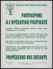 SAINT-GERMAIN-LES-CORBEIL. - Participons à l'opération Vigipirate. Protégeons nos enfants (1995). 
