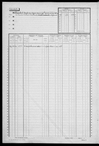 SAINTE-GENEVIEVE-DES-BOIS. - Matrice des propriétés non bâties : folios 4901 à 5498 [cadastre rénové en 1950]. 
