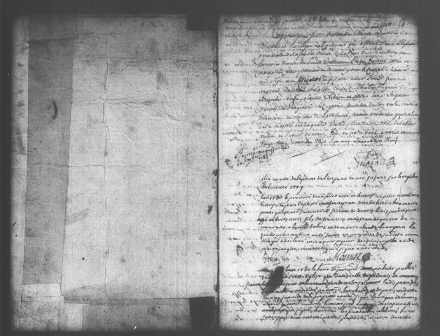 MONTLHERY. Paroisse Sainte-Trinité : Baptêmes, mariages, sépultures : registre paroissial (1766-1781). [Lacunes : B.M.S. (1769-1771, 1774-1778)]. 