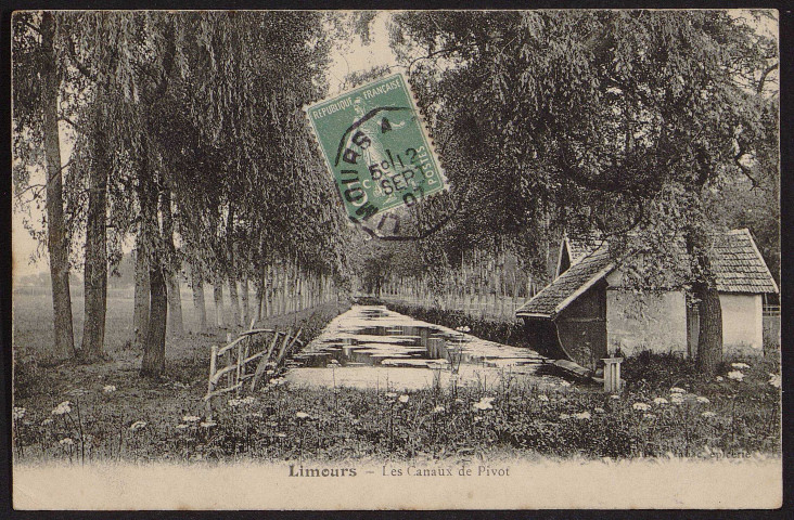 LIMOURS.- Les canaux de Pivot (12 septembre 1907). 
