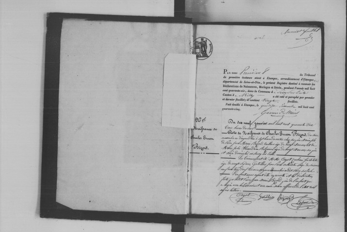SOISY-SUR-ECOLE. Naissances, mariages, décès : registre d'état civil (1846-1860). 