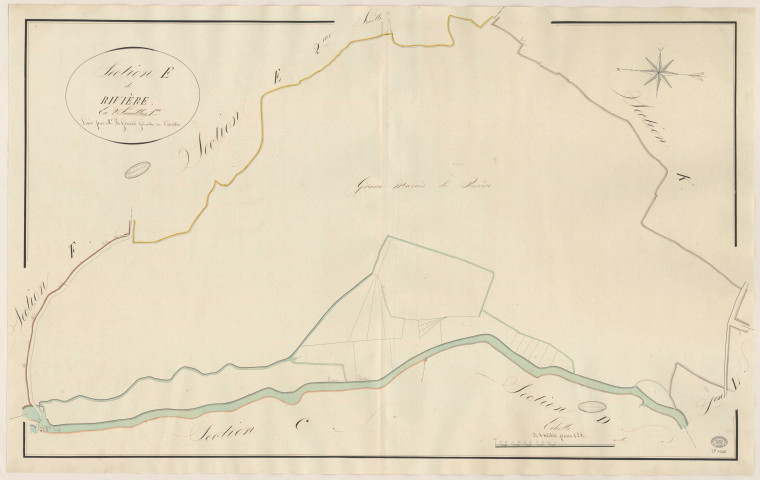 MAISSE. - Section E : Rivière, 1ère feuille. 