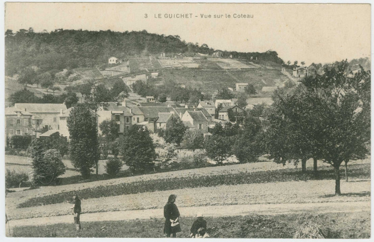 ORSAY. - Le Guichet. Vue sur le coteau. Imprimerie Baudinière. 