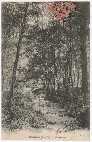 MORIGNY-CHAMPIGNY. - Les aulnaies [Editeur Royer, 1905, timbre à 10 centimes]. 