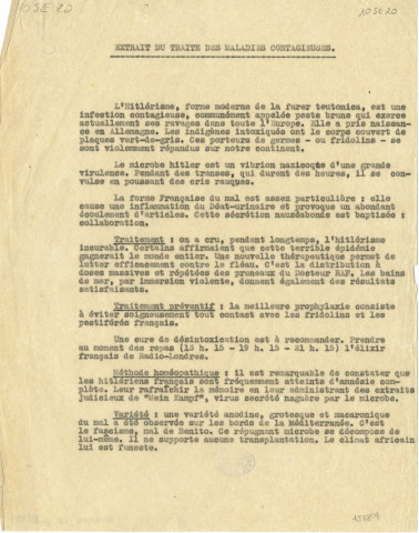 Guerre de 1939-1945. - Collaboration : tracts ; résistance : tracts et textes divers. 