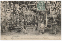 CORBEIL-ESSONNES. - Corbeil - Etablissement Decauville Aîné, atelier des machines-outils. Editeur ND, 1907, 1 timbre à 5 centimes. 