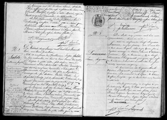 ETAMPES. Naissances : registre d'état civil (1863). 