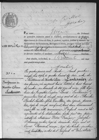 LISSES.- Naissances, mariages, décès : registre d'état civil (1897-1904). 