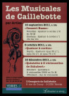 YERRES.- Les musicales de Caillebotte, Orangerie de Caillebotte, 2011. 