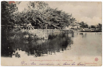BALLANCOURT-SUR-ESSONNE. - Ile du Saussay, par Ballancourt. Un coin de pêche, Vautravers, 1906, 12 lignes, 10 c, ad. 