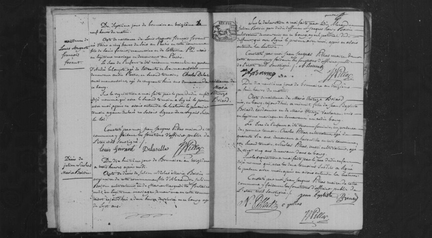 AUTHON-LA-PLAINE. Naissances, mariages, décès : registre d'état civil (an XIII-1815). 