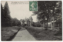 MORSANG-SUR-SEINE. - Perspective du château des roches [Editeur Vieux Garçon, 1913, timbre à 5 centimes]. 