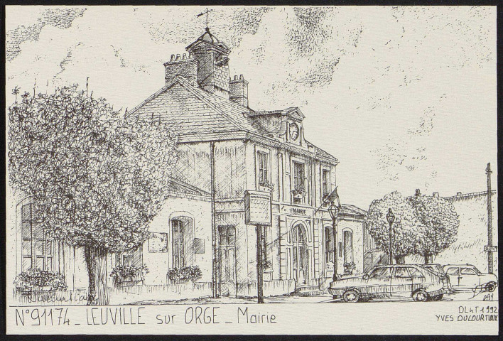 LEUVILLE-SUR-ORGE.- Mairie (1992).