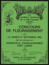 EVRY, BONDOUFLE, COURCOURONNES, LISSES. - Concours de fleurissement, 27 septembre 1986. 