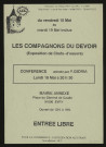EVRY. - Les compagnons du devoir : exposition de chefs-d'oeuvre, conférence, Mairie annexe, 15 mai-19 mai 1992. 