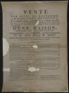 CORBEIL-ESSONNES, SAINTRY-SUR-SEINE, SAINT-PIERRE-DU-PERRAY, SAINT-GERMAIN-LES-CORBEIL. - Vente par suite de licitation, adjudication définitive, d'une maison appelée la Guiguette et de trois pièces de vignes, 12 septembre 1817. 