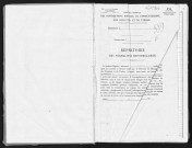 Conservation des hypothèques de CORBEIL. - Répertoire des formalités hypothécaires, volume n° 559 : A-Z (registre ouvert vers 1920). 