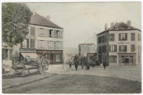 ORSAY. - Place de la République [Editeur Bourdier, 1905, timbre à 5 centimes, coloriée]. 