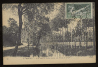 ETAMPES. - Vue sur la Juine prise du pont de pierre. Editeur N. D., 1924, 1 timbre à 10 centimes. 