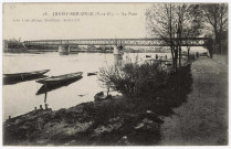 JUVISY-SUR-ORGE. - Le pont. Seine-et-Oise. Artistique, coll. Paul Allorge (1917), 8 lignes, ad. 