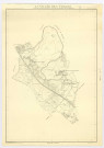 Plan topographique de la vallée de l'YERRES (BOUSSY-SAINT-ANTOINE, EPINAY, QUINCY-SOUS-SENART) dressé et dessiné par M. MARCHAND, géomètre-expert, 1961. Ech. 1/5 000. N et B. Dim. 1,06 x 0,75. 