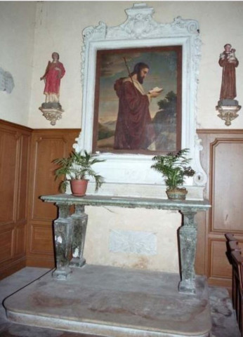 chapelle latérale nord : autel, retable