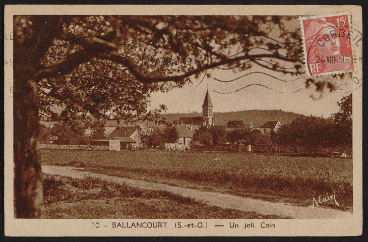 Ballancourt-sur-Essonne.- Un joli coin : panorama (24 août 1949). 