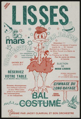 LISSES. - Bal costumé, Gymnase du Long Rayage, 6 mars 1982. 