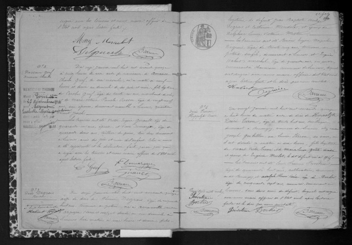 LIMOURS-EN-HUREPOIX. Naissances, mariages, décès : registre d'état civil (1875-1883). 