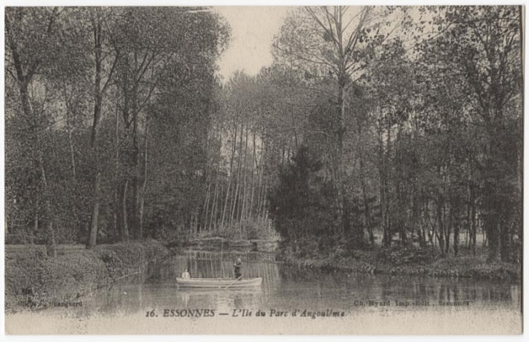 ESSONNES. - L'île du parc d'Angoulême, Myard. 