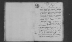 AUVERNAUX. Naissances, mariages, décès : registre d'état civil (1819-1836). 