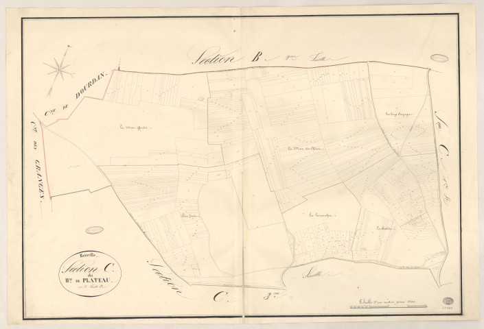ROINVILLE-SOUS-DOURDAN. - Section C : Hameau de Plateau (le), 2e feuille.