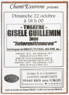 Théâtre Gisèle GUILLEMIN joue "Intermittences".