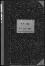 VILLIERS-LE-BACLE. - Matrice des propriétés bâties [cadastre rénové en 1933]. 