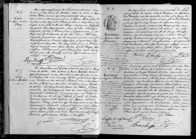 MAINVILLE (DRAVEIL). Naissances, mariages, décès : registre d'état civil (1878-1882). 