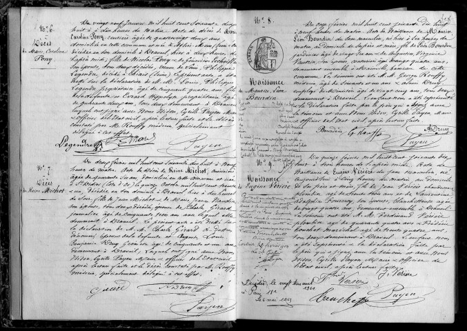 MAINVILLE (DRAVEIL). Naissances, mariages, décès : registre d'état civil (1878-1882). 