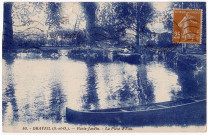 DRAVEIL. - Paris-Jardin. La pièce d'eau. Photo-édition (1931), 4 mots, 25 c, ad., bleue. 