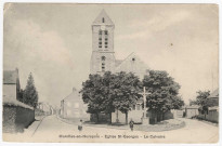 MAROLLES-EN-HUREPOIX. - Eglise Saint-Georges. Le calvaire. [Editeur Bréger, 1916, timbre à 5 centimes]. 
