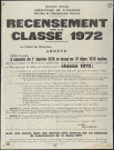 Essonne [Département]. - Recensement militaire - classe 1972, pour les jeunes nés entre le 1er janvier 1952 et le 31 décembre 1952, 1969. 
