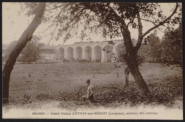 Brunoy.- Grand viaduc d'Epinay-sur-Sénart (1920-1930). 