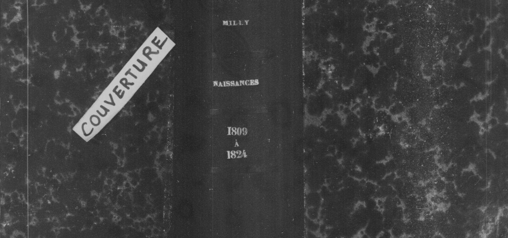 MILLY-LA-FORET. Naissances : registre d'état civil (1809-1824). [Relié en désordre (1814)]. 