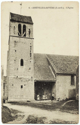 ABBEVILLE-LA-RIVIERE.- L'église. Editeur Harsant. 1916. 