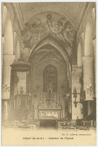 ORSAY. - Intérieur de l'église. Edition Lefèvre. 