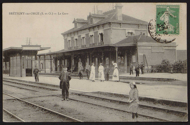 Brétigny-sur-Orge.- La gare ferroviaire [1915-1916]. 